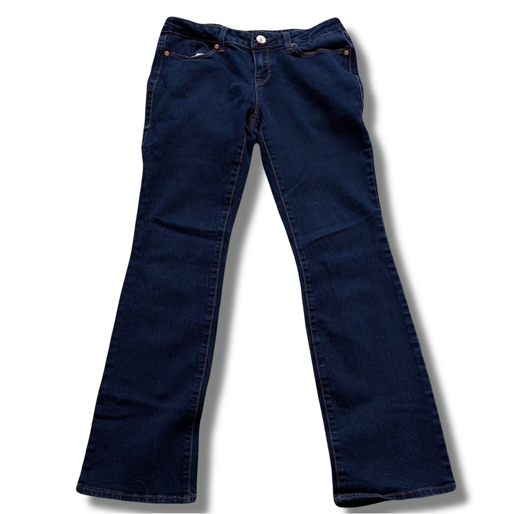 Cherry Blossom Dark Wash Bootcut Jeans | Stretch Denim | Classic Fit Size 9